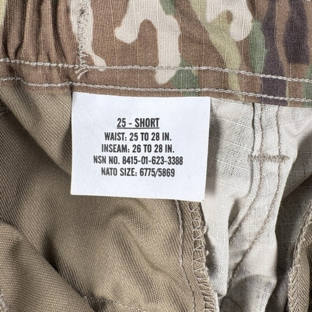 NWT Cargo Pants Women 25 Camouflage Military Fatigues Regular Short Outdoor - Picture 6 of 12